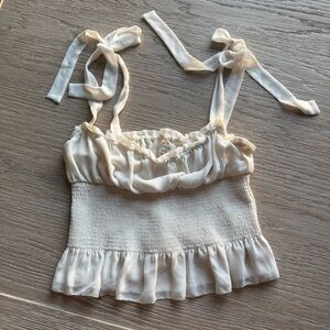 Wilfred Cream Ruffled Camisole